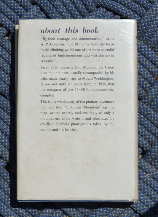 The Unknown Mountain by Don Munday (1948)
