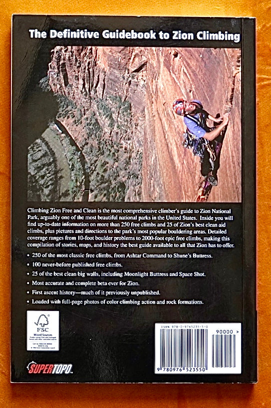 Zion Climbing: Free and Clean by Bryan Bird (2009)