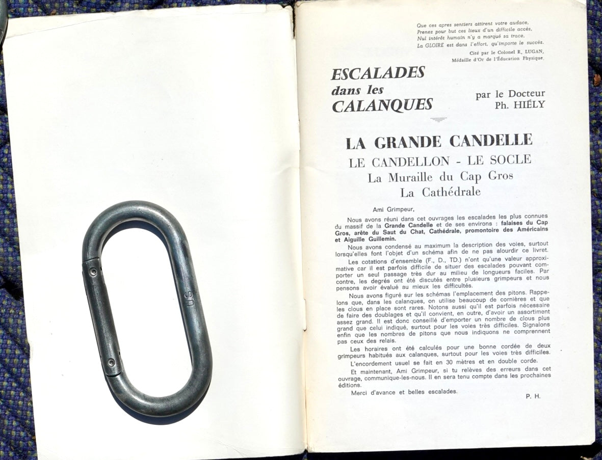 Escalades Dans Les Calanques: La Grande Candelle by Ph. Hieley (1960s)