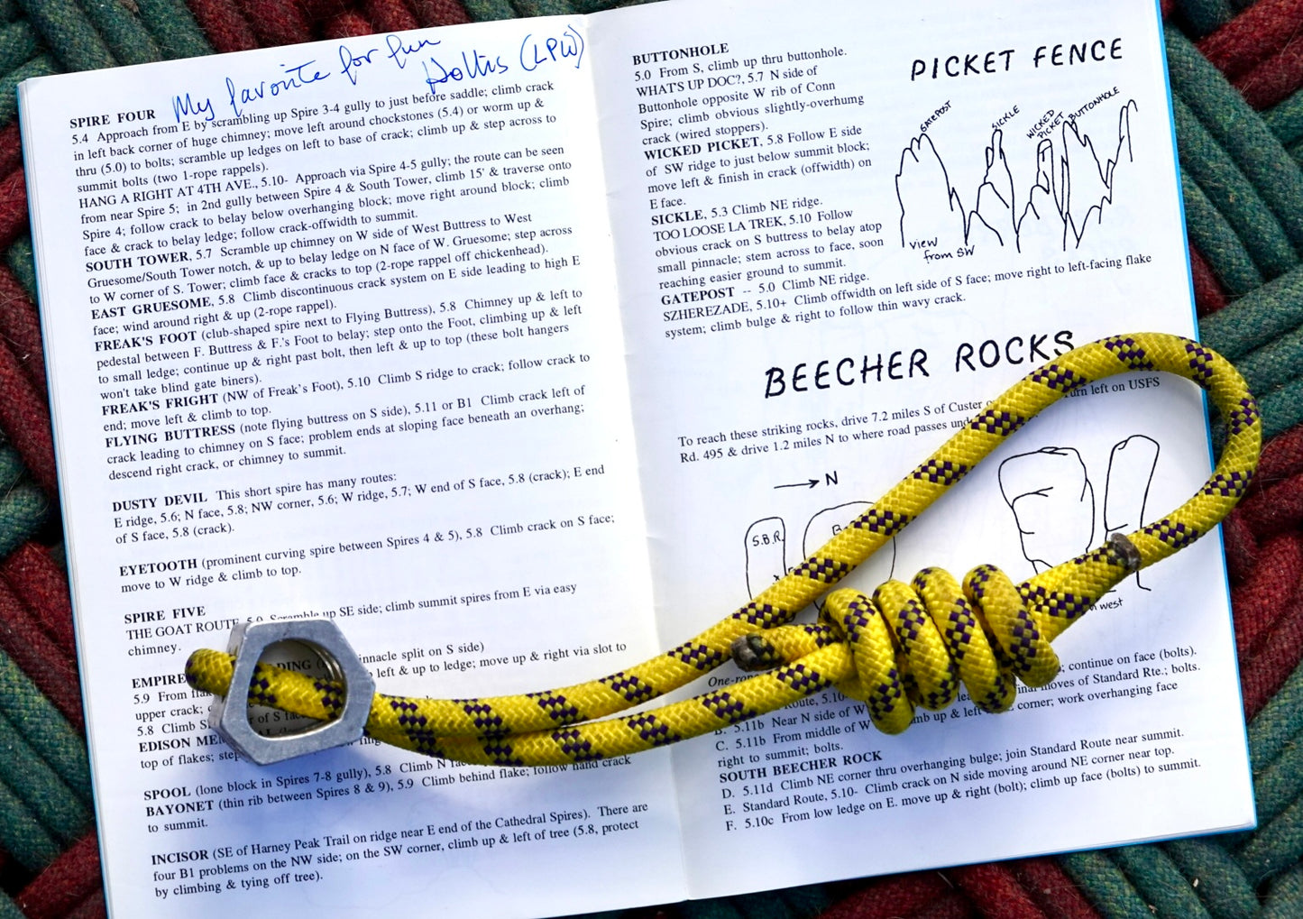 A Poorperson's Guidebook: Black Hills Needles Selected Free Climbs including Raspberry Rocks and Iron Mountain by Dingus McGee & The Last Pioneer Woman (1994) (SIGNED BY HERB AND JAN CONN)