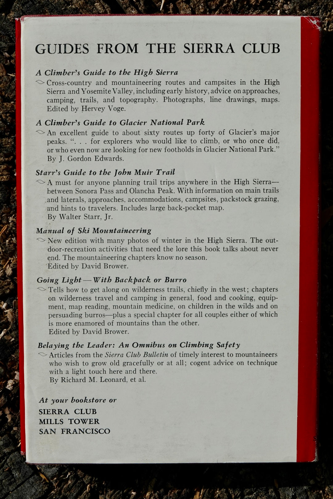 A Climber's Guide to Yosemite Valley by Steve Roper (1964) (SIGNED)
