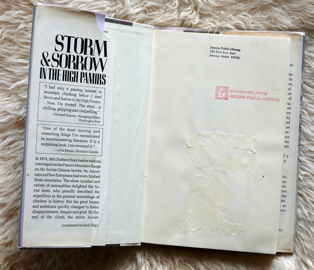 Storm and Sorrow in the High Pamirs by Robert Craig (1980)
