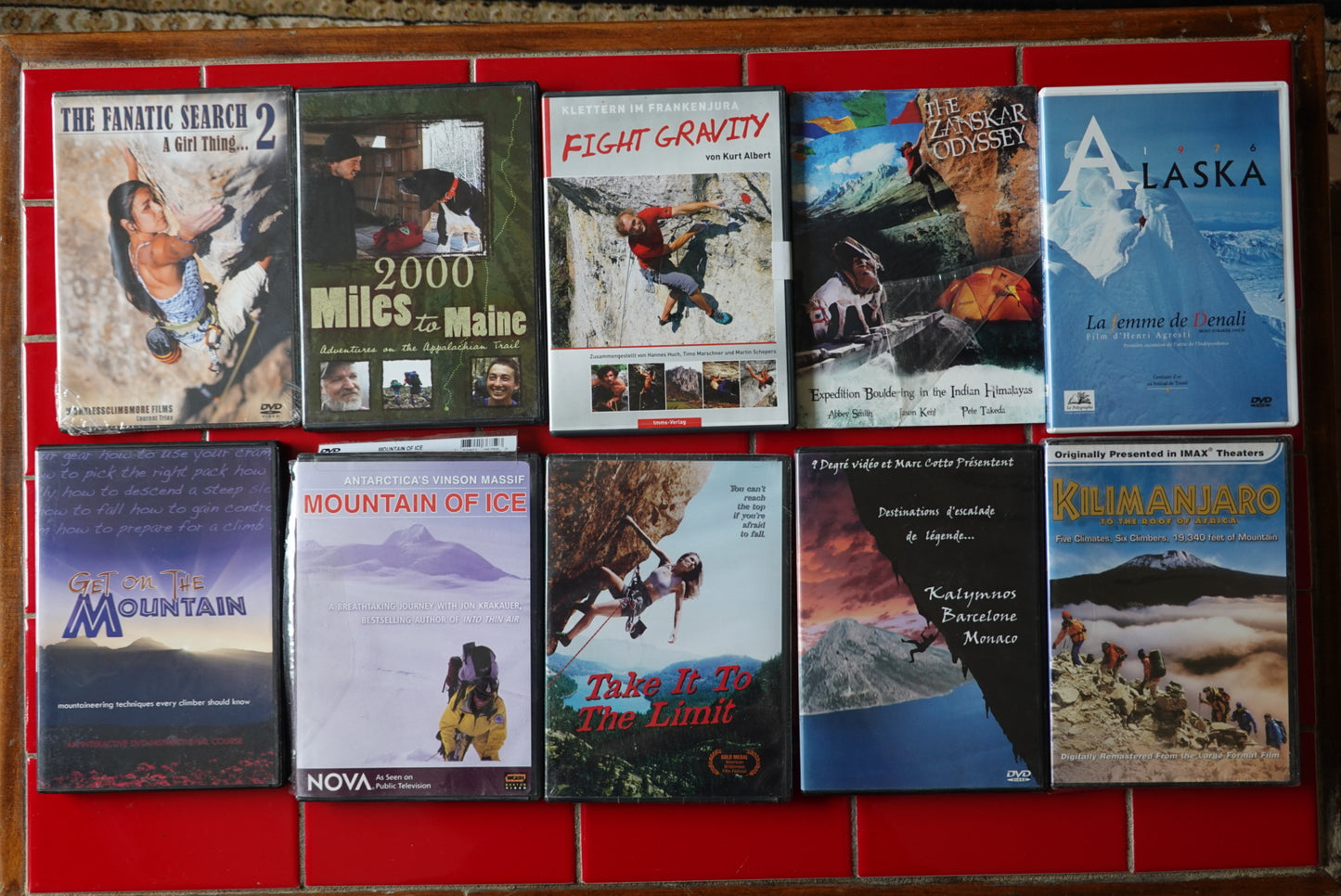 LOT of 25 Climbing DVDs