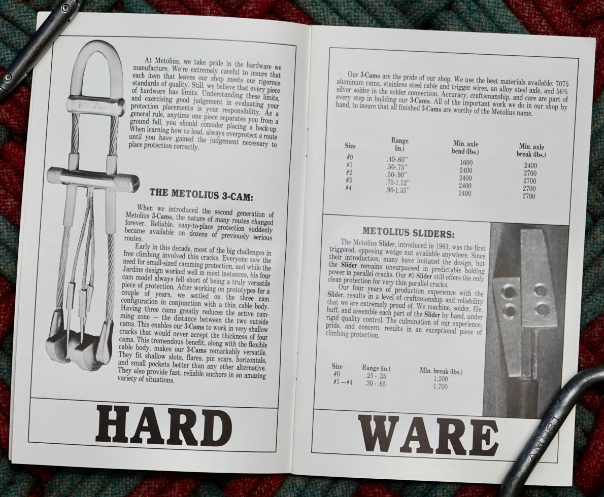 Metolius Catalog 1988