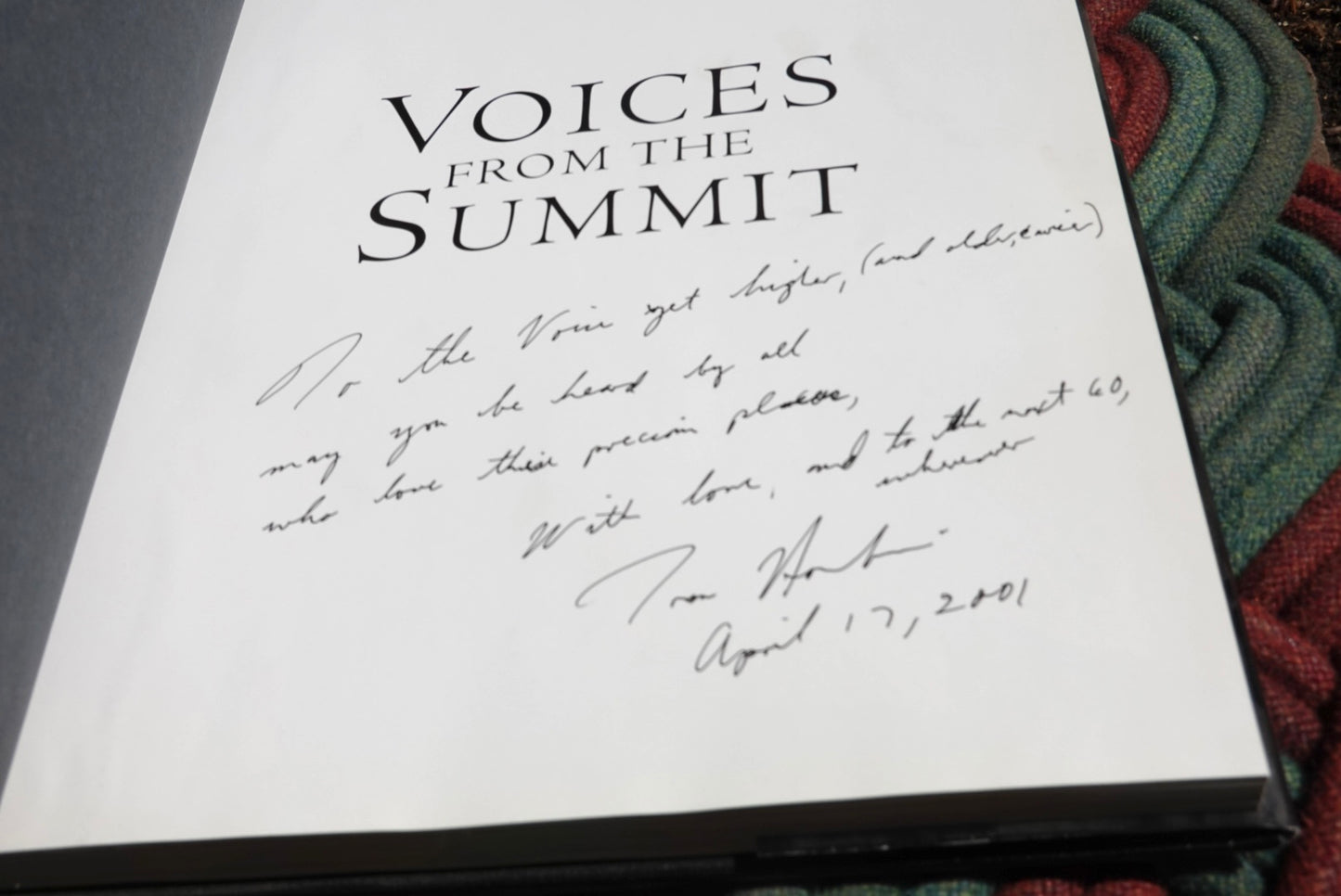 Voices From the Summit (Anthology) (2000) (SIGNED)