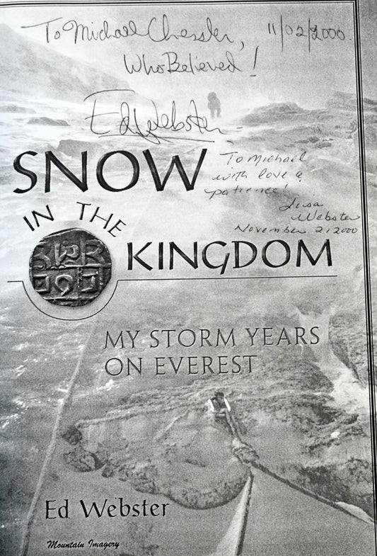 Snow in the Kingdom ARC by Ed Webster (SIGNED)