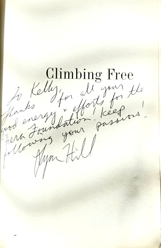 Climbing Free by Lynn Hill (2002) (SIGNED)