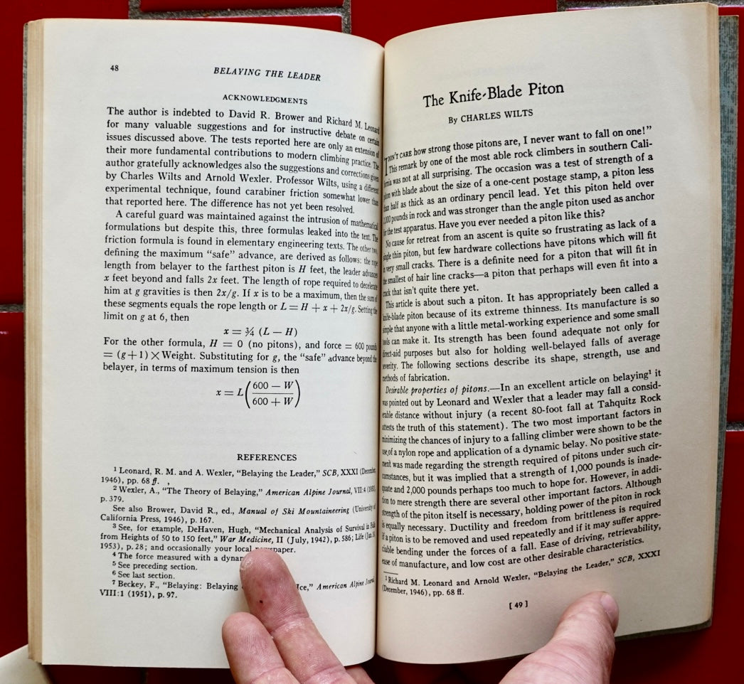 Belaying the Leader: An Omnibus on Climbing Safety (1956)