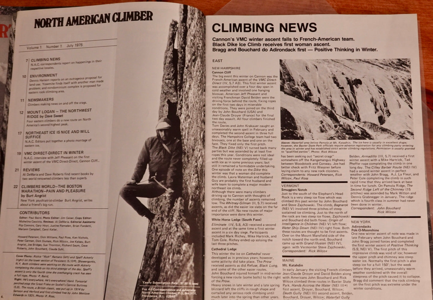 North American Climber Magazine Issue 1