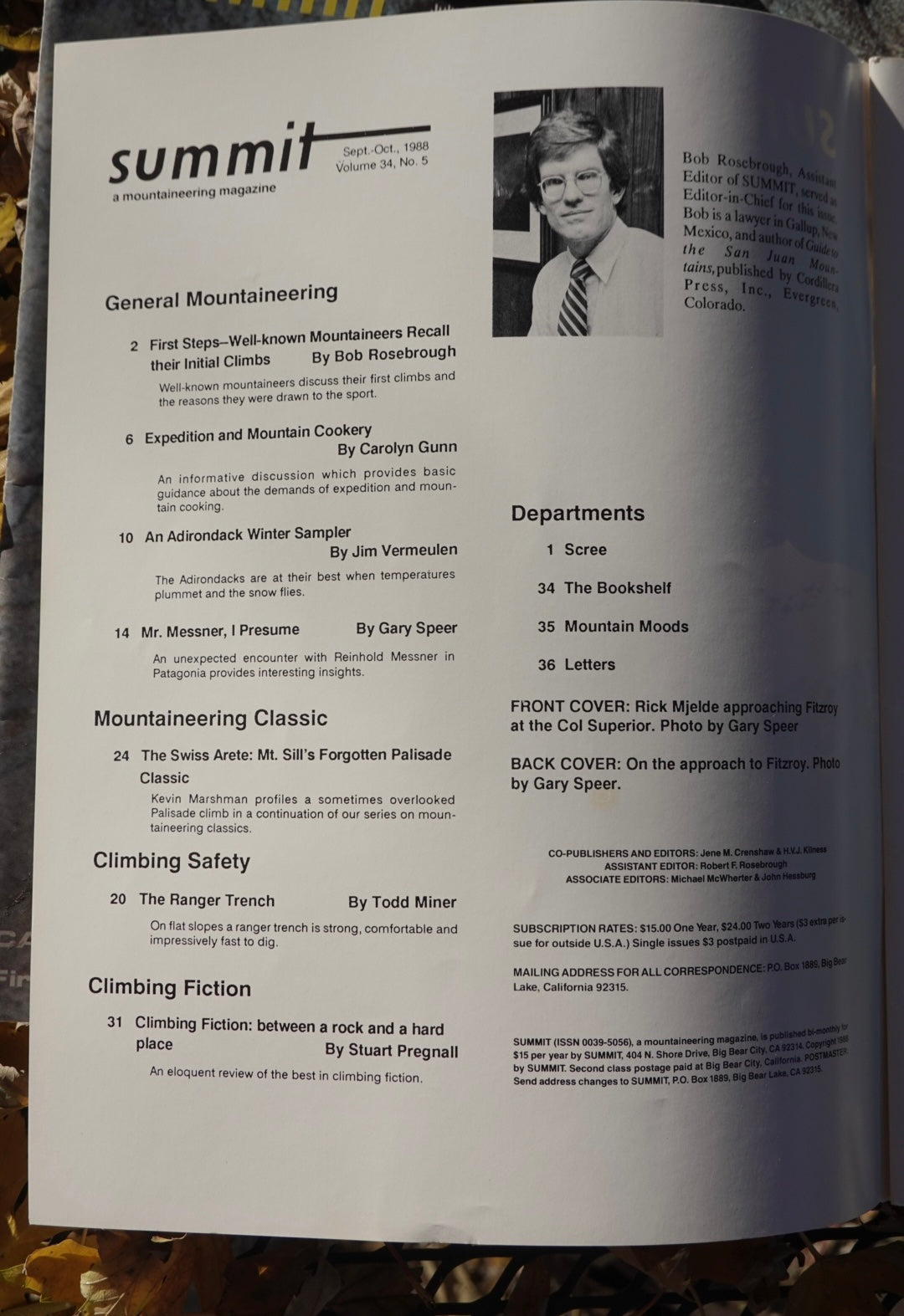 Summit Magazine Full Year 1988 (5 issues)