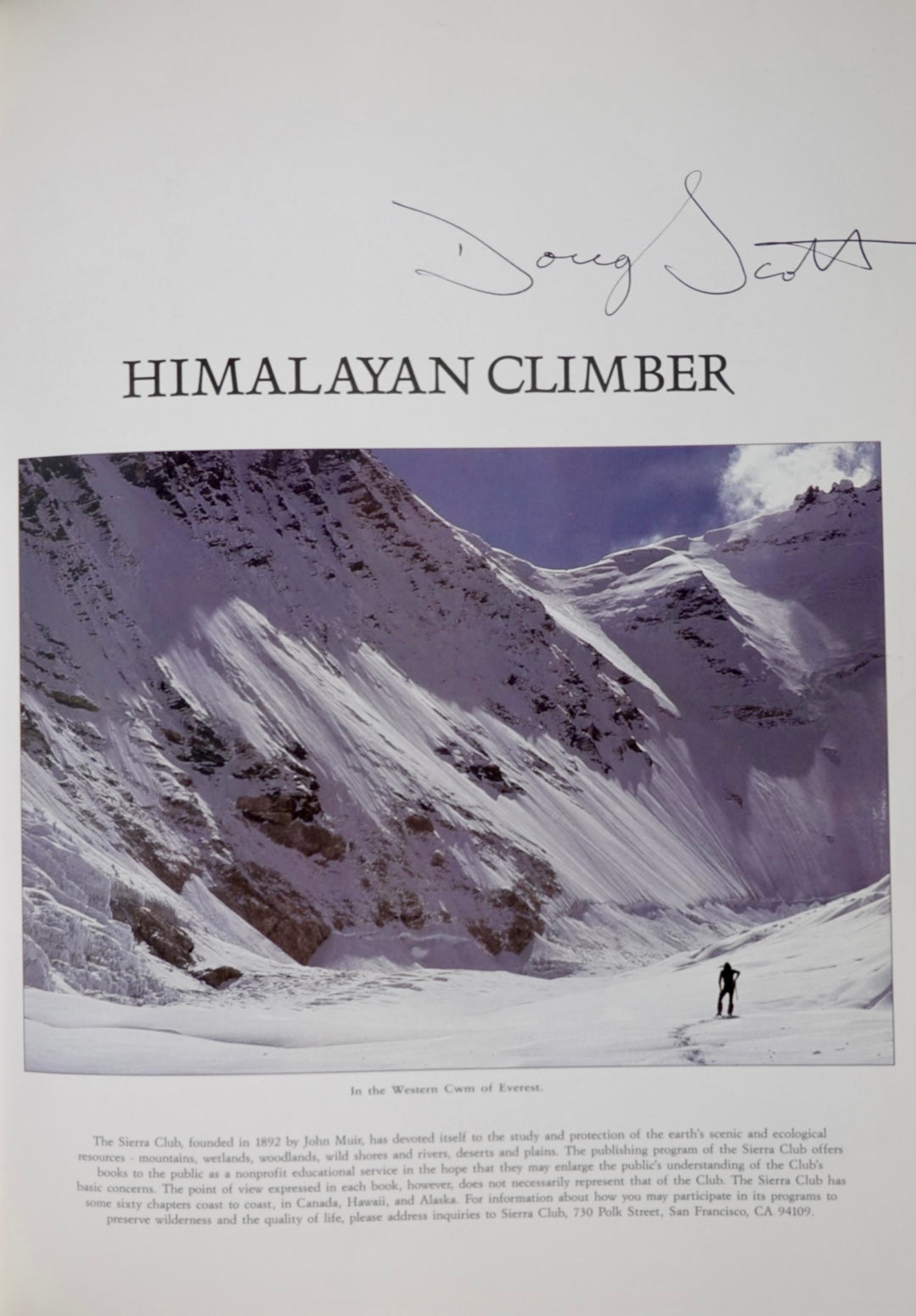 Himalayan Climber: by Doug Scott (1992) (SIGNED)