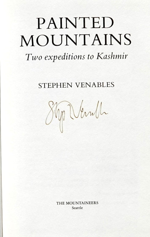 Painted Mountains by Stephen Venables (1987) (SIGNED)