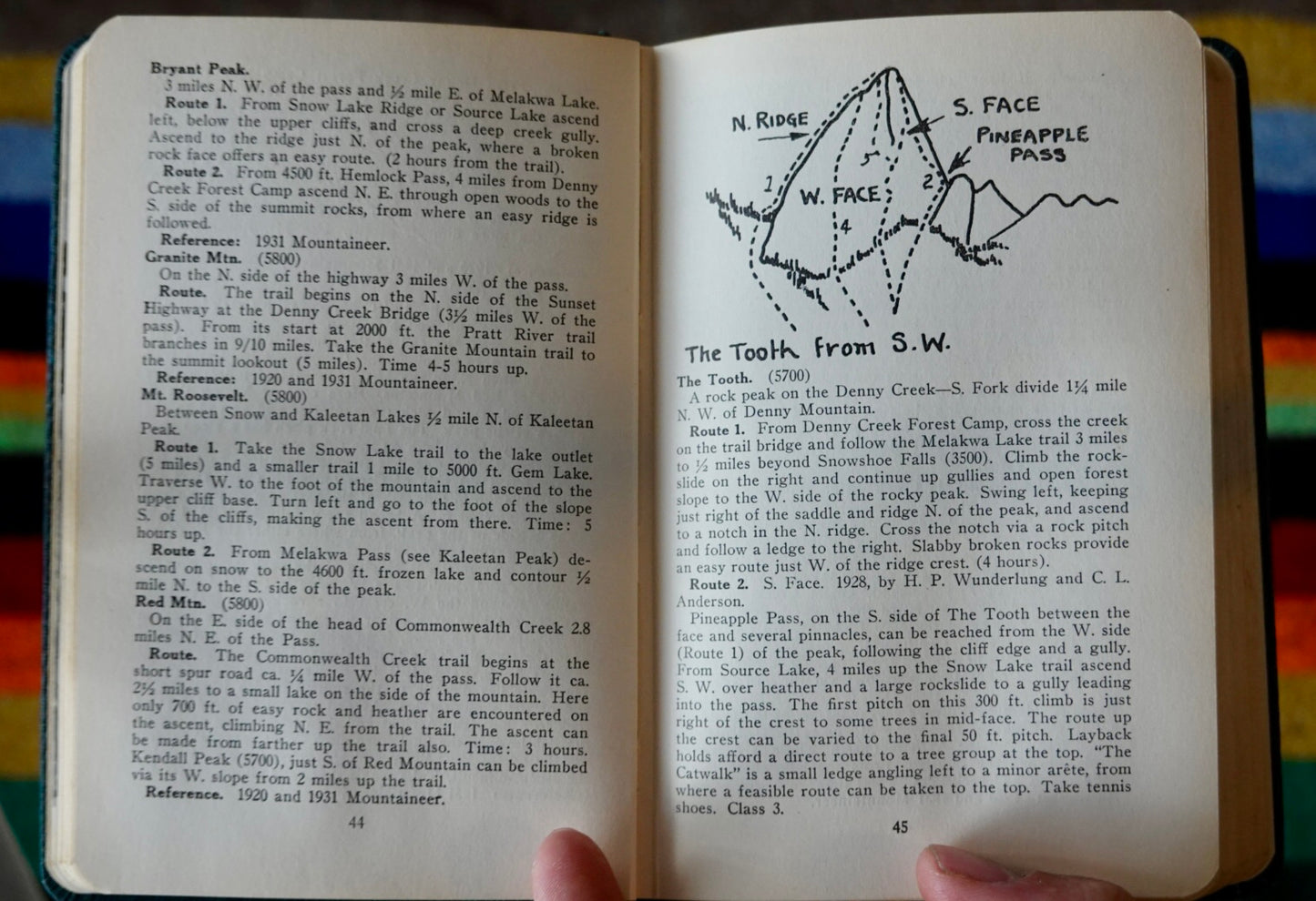 Climber’s Guide to the Cascade and Olympic Mountains of Washington by Fred Beckey (1949)
