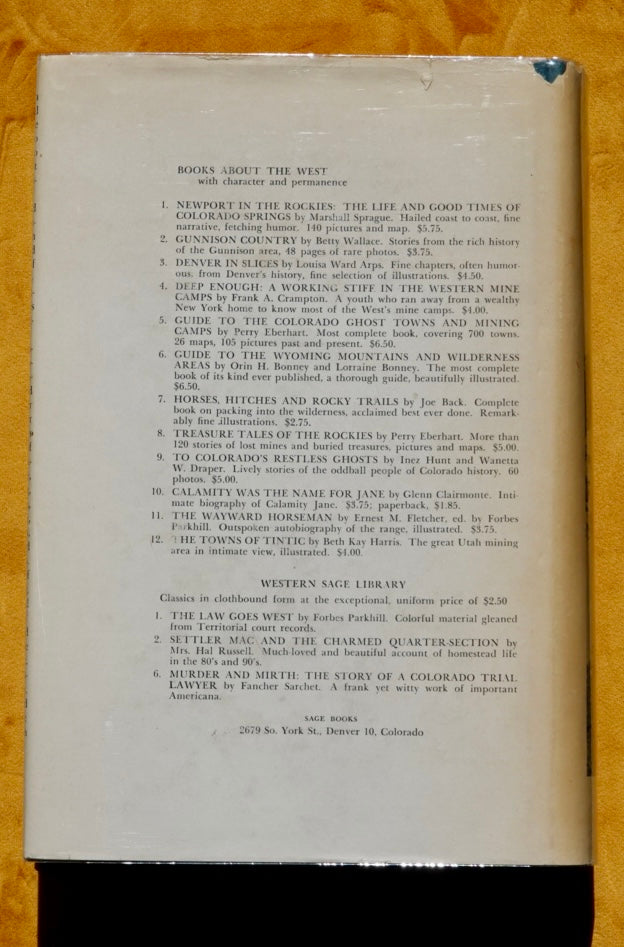 Guide to the Wyoming Mountains and Wilderness Areas by Bonney & Bonney (1965) (SIGNED)