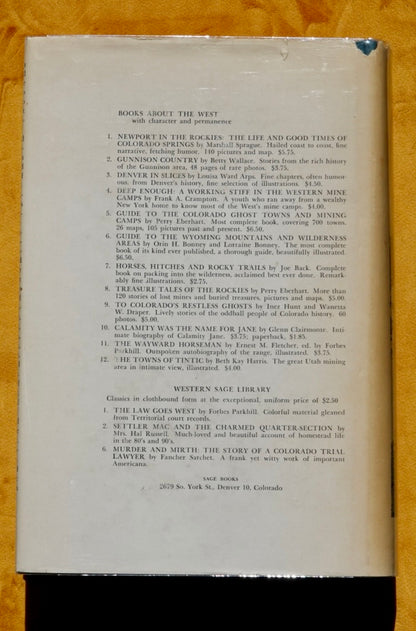 Guide to the Wyoming Mountains and Wilderness Areas by Bonney & Bonney (1965) (SIGNED)