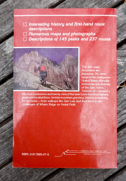 The San Juan Mountains: A Climbing and Hiking Guide by Robert Rosebrough (1986)