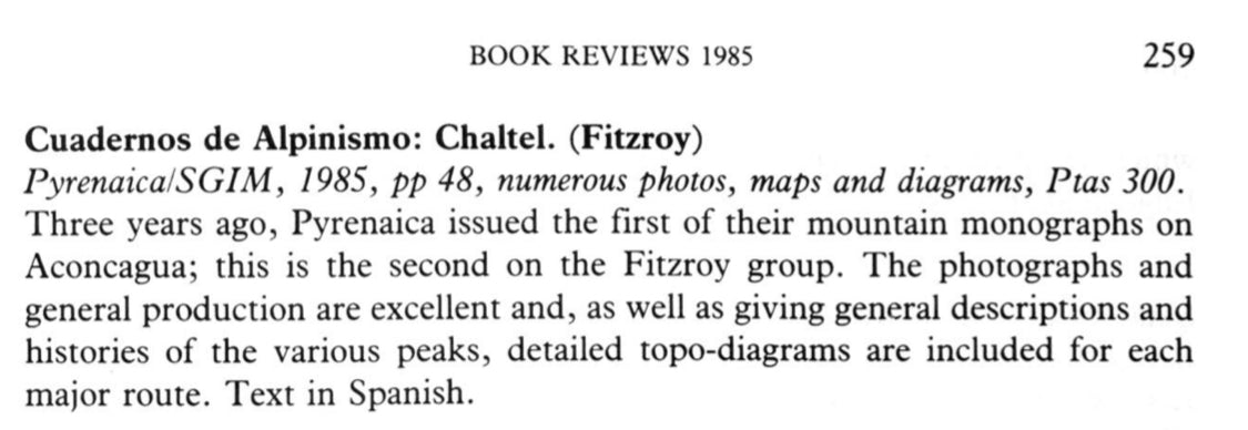 Cuadernos de Alpinismo no. 2: Chaltel (Fitz Roy) (1985)