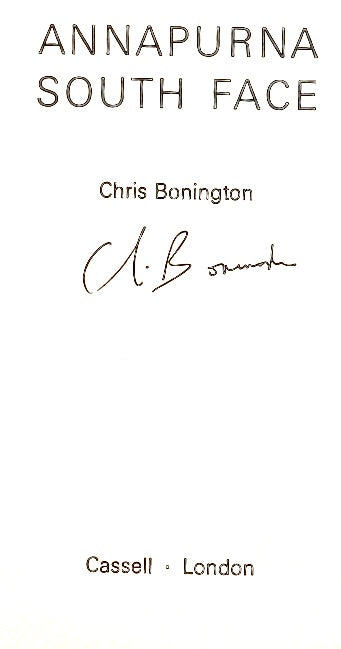 Annapurna South Face by Chris Bonington (1971) (SIGNED)