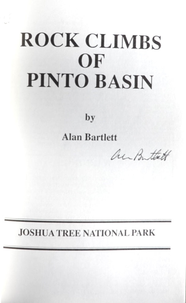 Alan Bartlett Joshua Tree Guidebooks SET (Five books) (SIGNED)