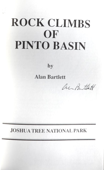 Alan Bartlett Joshua Tree Guidebooks SET (Five books) (SIGNED)