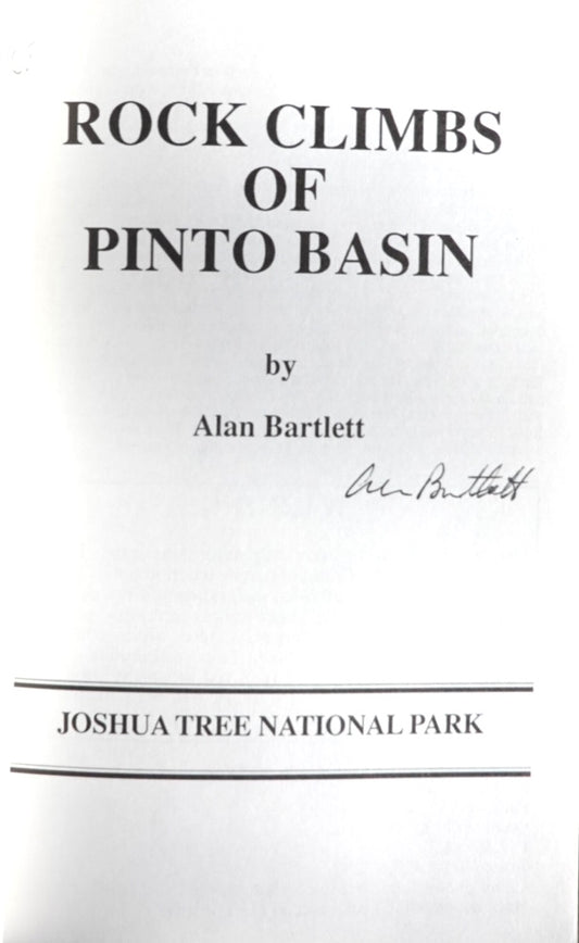 Alan Bartlett Joshua Tree Guidebooks SET (Five books) (SIGNED)