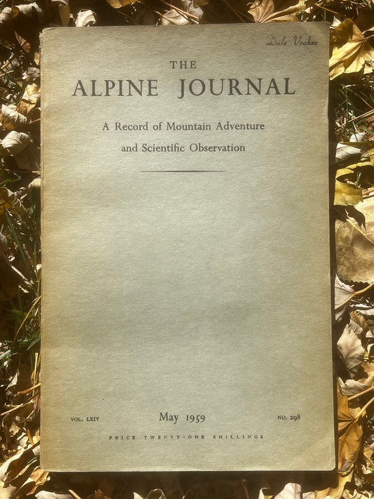 Alpine Journal No. 298 (1959)