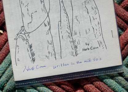 Rock Climbs in the Needles by Herb Conn (1957) (SIGNED)