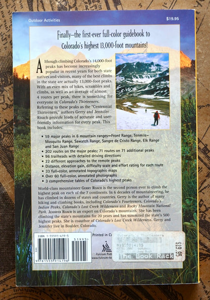 Colorado's Thirteeners by Gerry Roach & Jennifer Roach (2001)