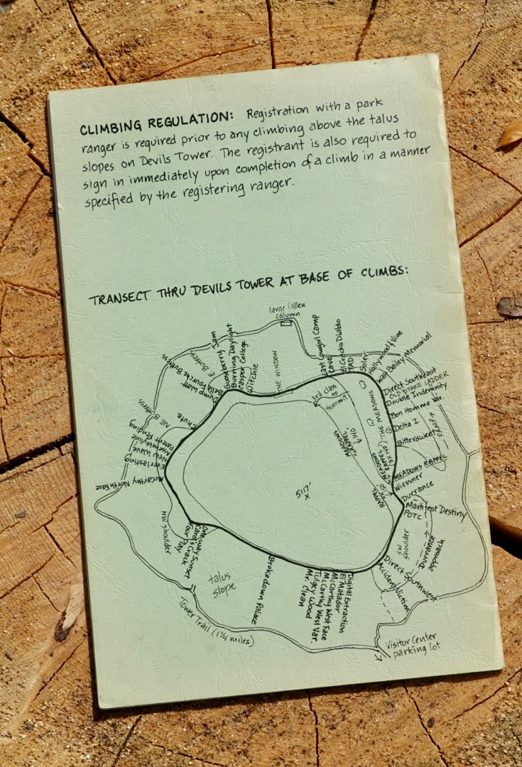 A Poorperson's Guidebook: Free Climbs of Devil's Tower by Dingus McGee & The Last Pioneer Woman (1981)