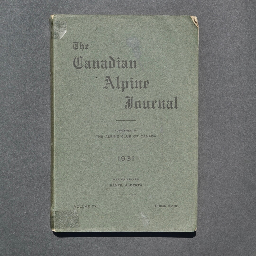 Canadian Alpine Journal 1931 (Volume XX)