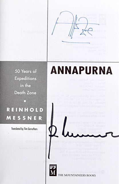Annapurna by Reinhold Messner (2000) (SIGNED MESSNER & HERZOG)