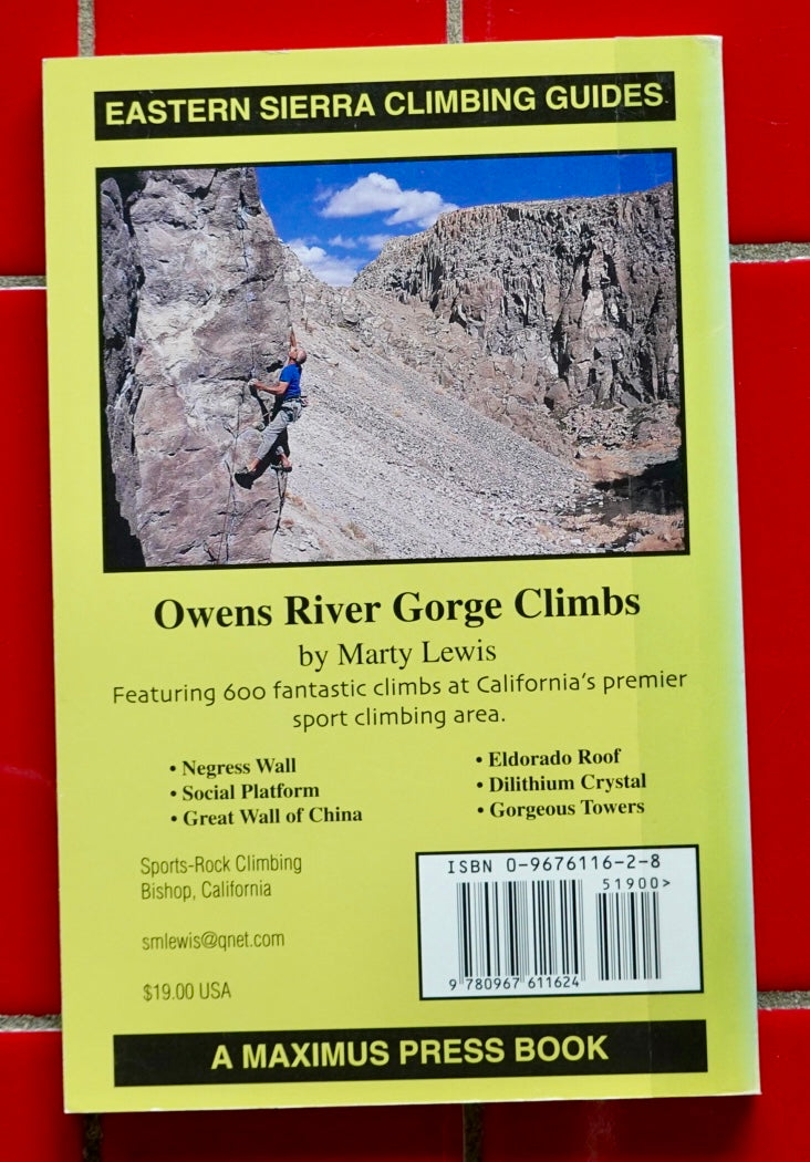 Owens River Gorge Climbs by Marty Lewis (2000)