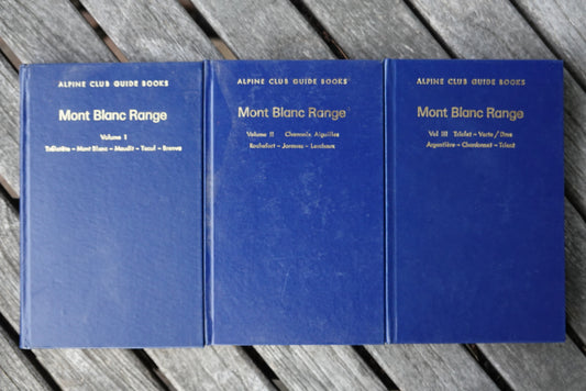 Mont Blanc Range, Three Volume Set by the Alpine Club of London (1980)