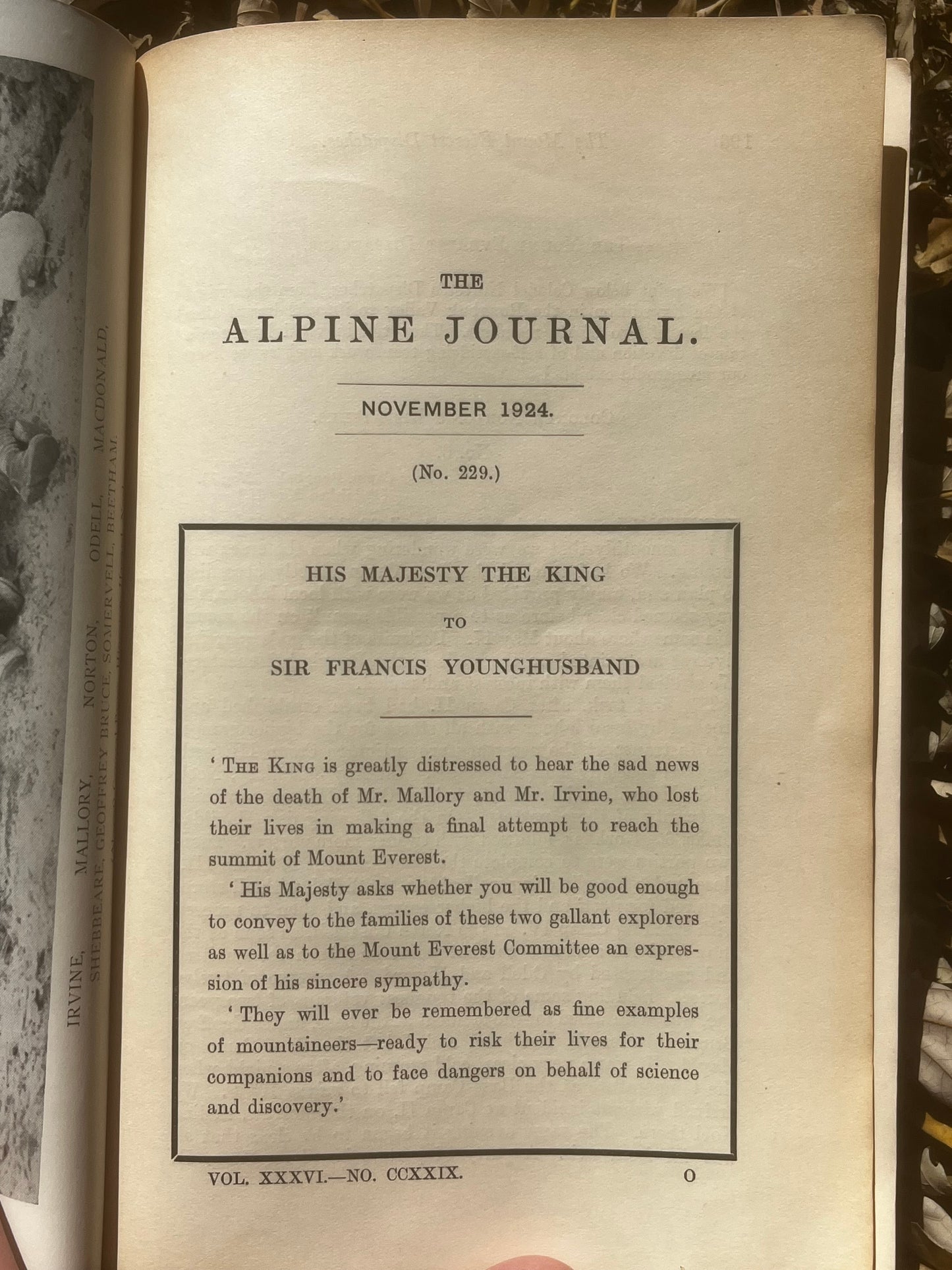 Alpine Journal No. 229 (1924)