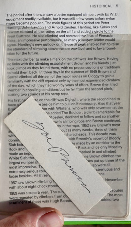 Clogwyn du'r Arddu by Alex Sharp (1976) (SIGNED BY MANY)