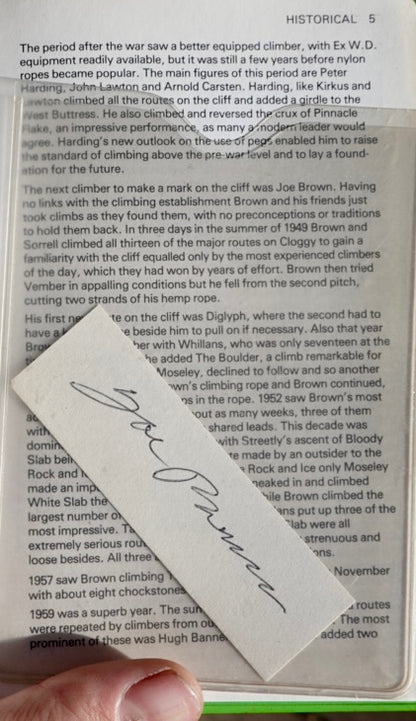 Clogwyn du'r Arddu by Alex Sharp (1976) (SIGNED BY MANY)