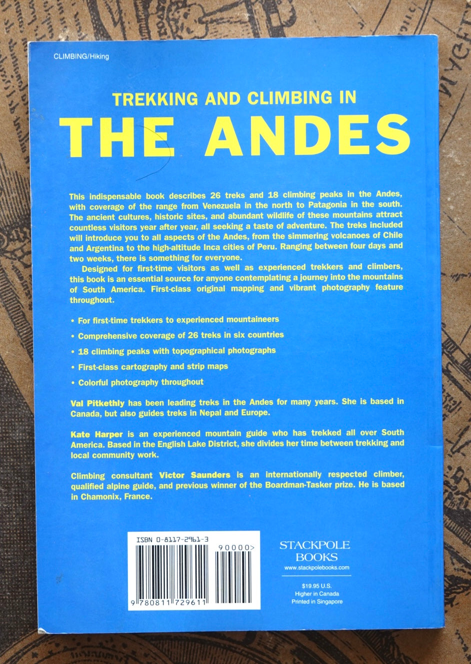 Trekking and Climbing in the Andes by Val Pitkethly & Kate Harper (2002)