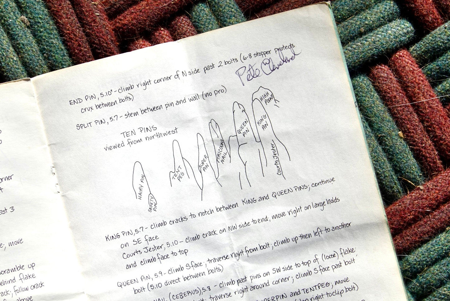 A Poorperson's Guidebook: Selected Free Climbs of the Black Hills Needles by Dingus McGee & The Last Pioneer Woman (1981) (SIGNED BY MANY)
