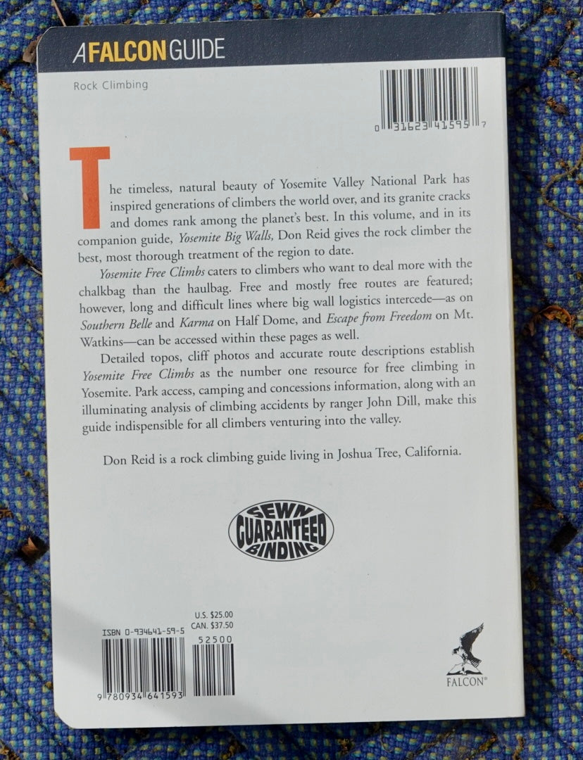 Rock Climbing Yosemite Free Climbs by Don Reid (1998)