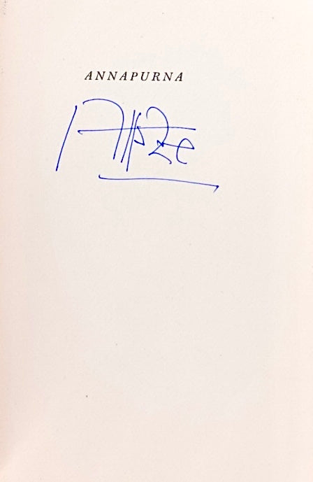 Annapurna by Maurice Herzog (1952) (SIGNED)