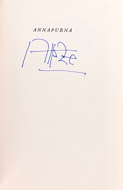 Annapurna by Maurice Herzog (1952) (SIGNED)