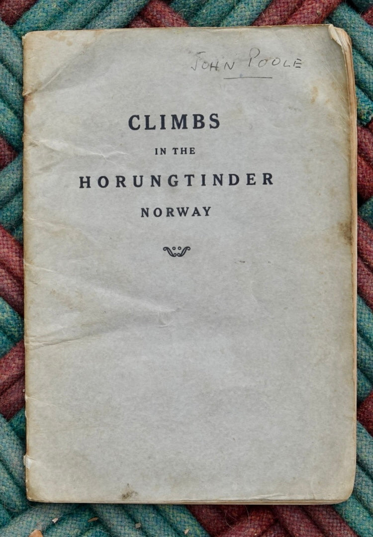 Climbs in the Horuntinder, Norway (1933)