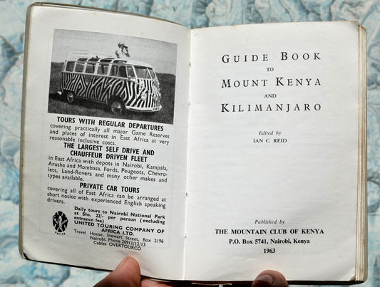 Guide Book to Mount Kenya and Kilimanjaro by Ian Reid (1963)