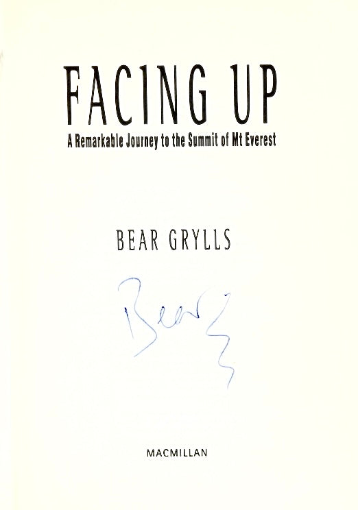 Facing Up by Bear Grylls (2000) (SIGNED)