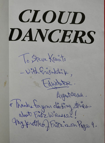 Cloud Dancers: Portraits of North American Mountaineers (SIGNED BY ED WEBSTER)