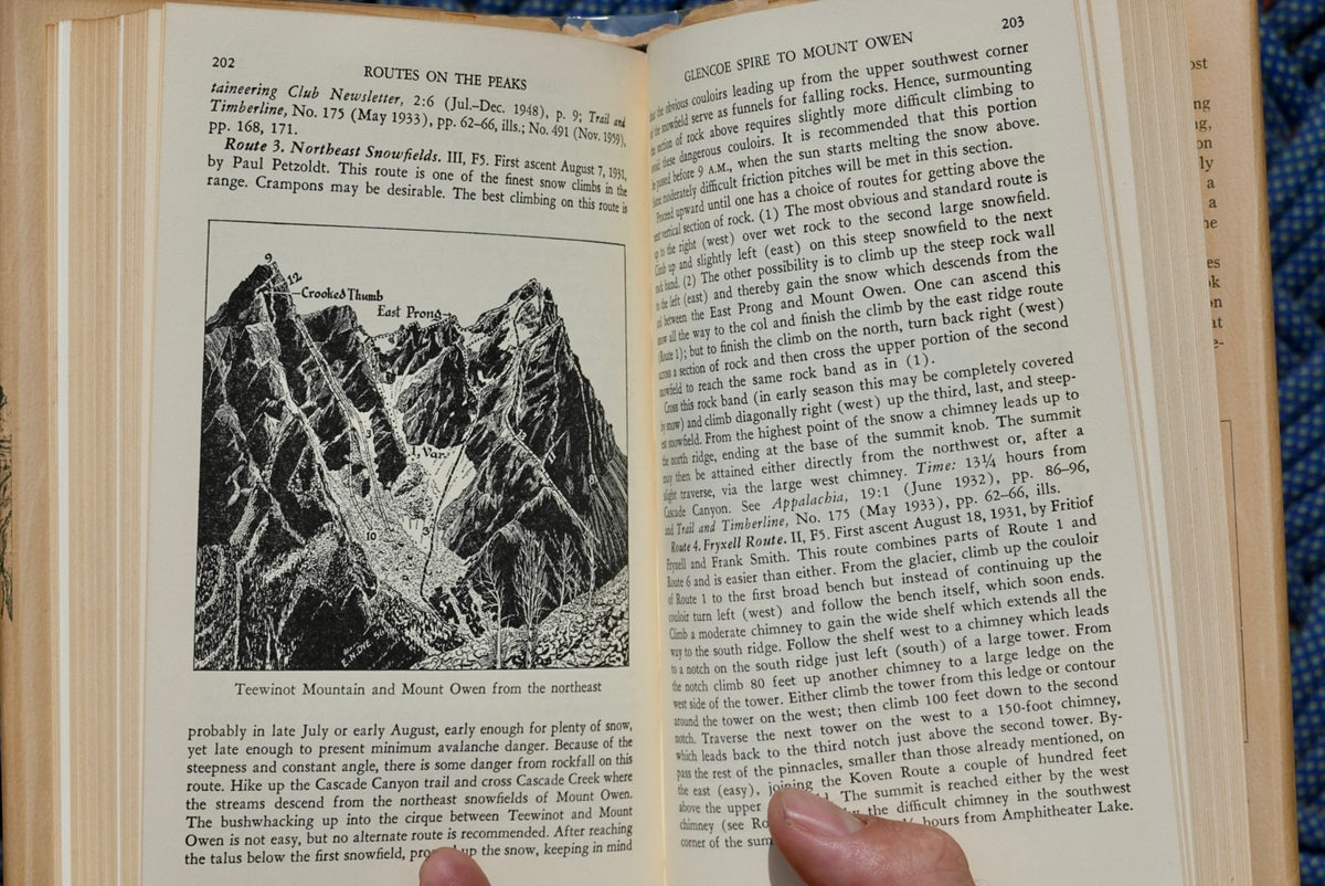 A Climber's Guide to the Teton Range by Leigh Ortenburger (1965)