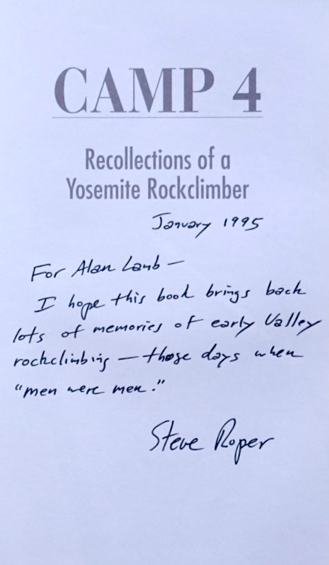 Camp 4 by Steve Roper (SIGNED)