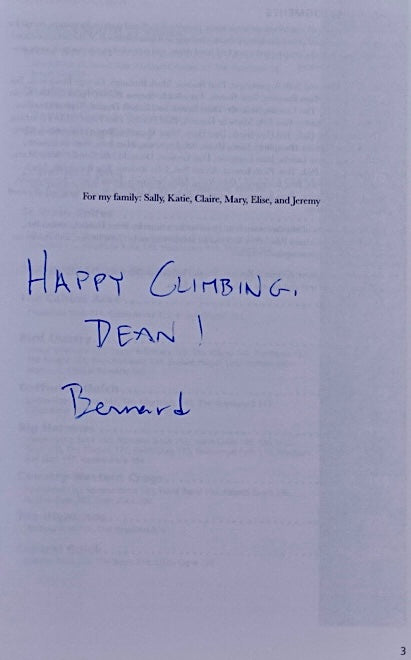 Rock Climbing St. Vrain Canyons by Bernard Gillet (2009) (SIGNED)