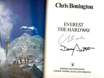 Everest: The Hard Way by Chris Bonington (1976) (SIGNED)