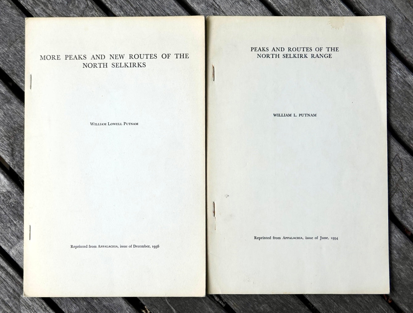 Peaks and Routes of the North Selkirk Range by William L. Putnam (1954)